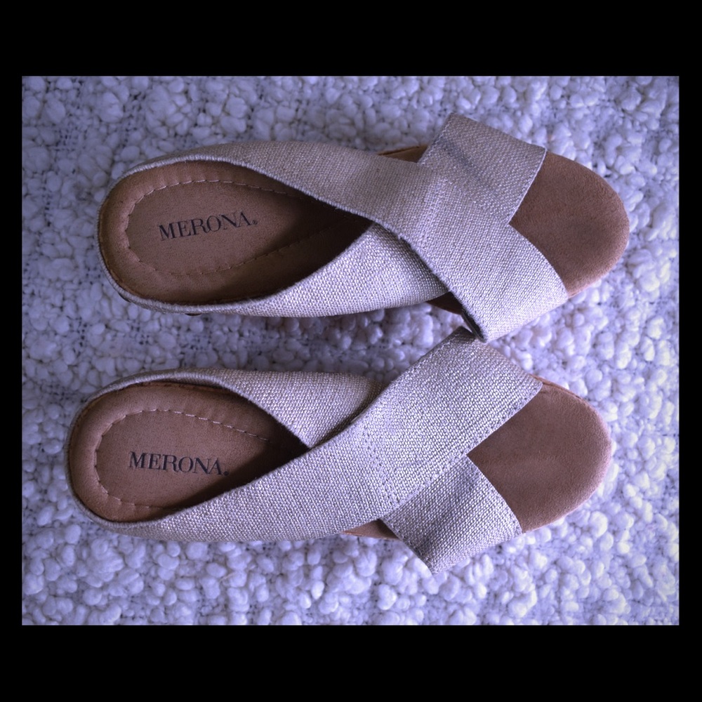 Merona Champange Sandal Wedge